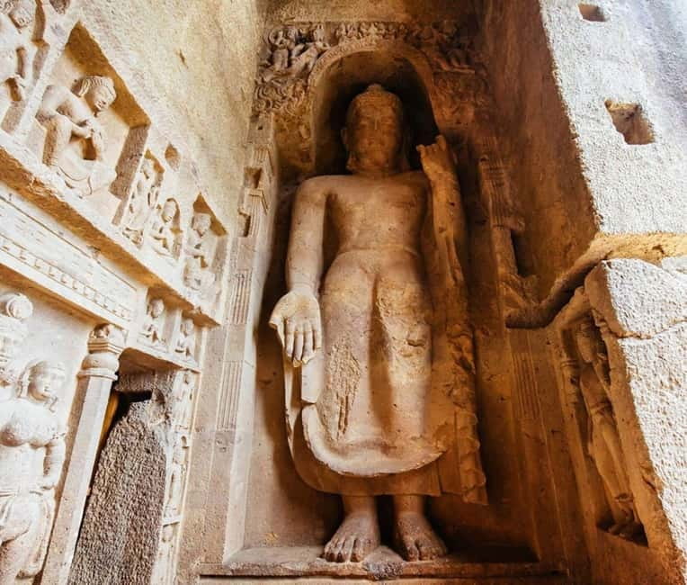 Mumbai: Buddhist Kanheri Caves with Golden Pagoda Temple - Key things that make this tour work