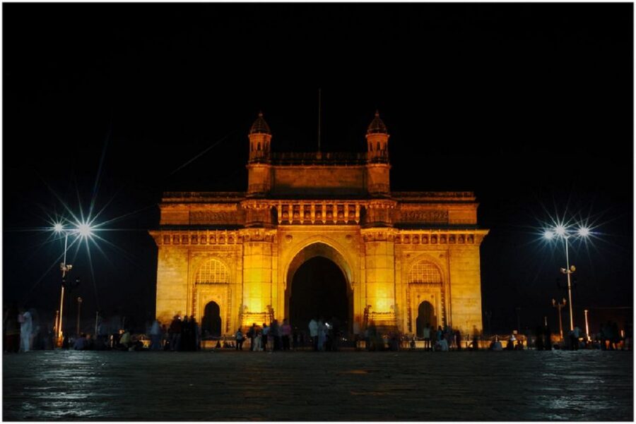 Mumbai Night Tour - Gateway of India floodlit: the city’s night icon