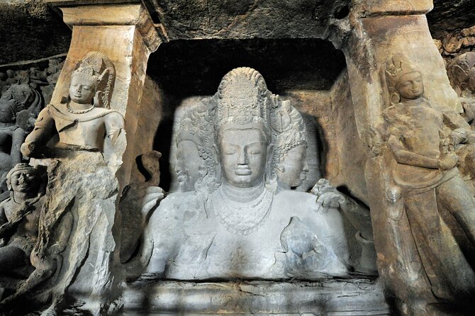 Private Elephanta Caves UNESCO World Heritage Site Tour - Inside the Elephanta Caves: syncretism, Portuguese scars, and the main sights