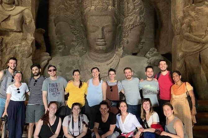 Trip to Elephanta caves from Mumbai - Two Buddhist caves: a smaller section with important contrast